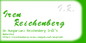 iren reichenberg business card